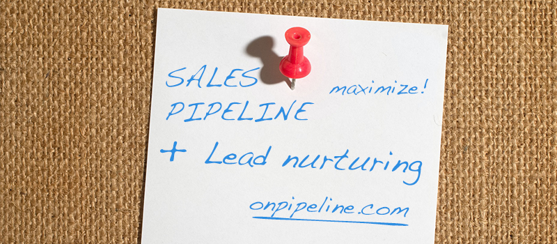 Sales pipeline and lead nurturing